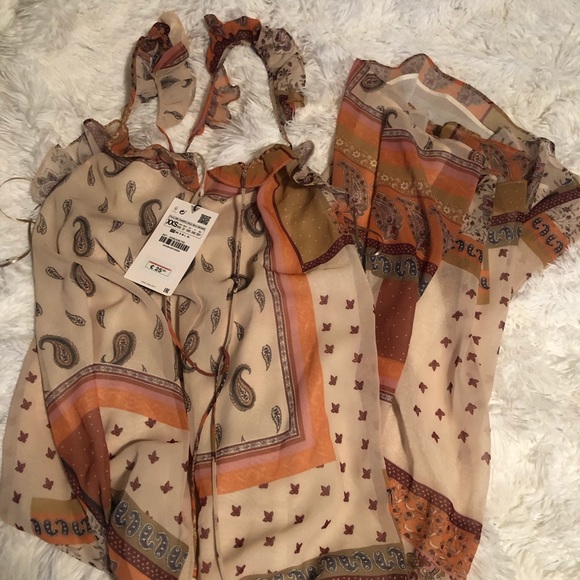 BNWT Zara Paisley Print Maxi Dress - Picture 7 of 9